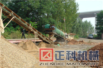 麻豆视频网站阳泉铝矾土洗矿机现场